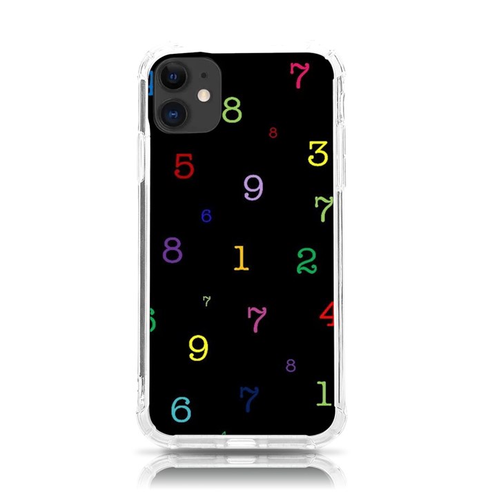 Numbers, Math, Keyboard iPhone 11 TPU UV Print Case