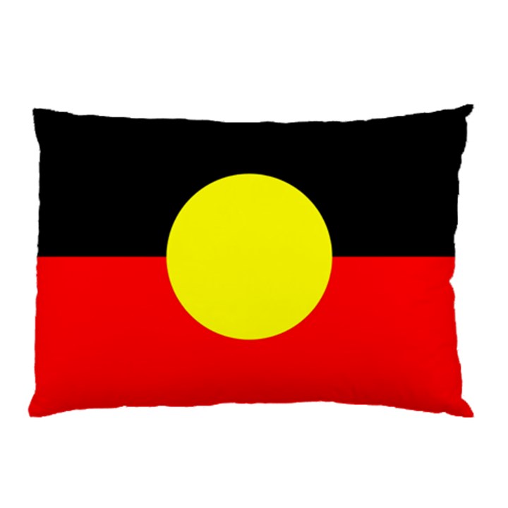 Aboriginal flag on Pillow Case (Two Sides)