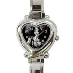 Vintage Afro Style Doll Illustration (ia&human) Heart Italian Charm Watch by dflcprintsclothing