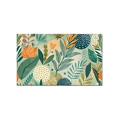 Leaves Pattern Flora Sticker (rectangular) by Salmanaz77