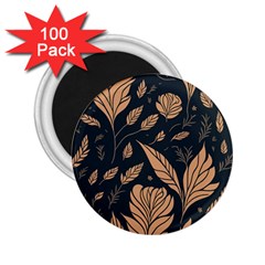 Background Pattern Leaves Texture 2 25  Magnets (100 Pack)  by Salmanaz77