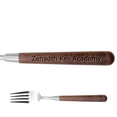 Zenadth Kes Academy s Stainless Steel Fork With Wooden Handle by ZenadthKesAcademy2024