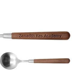 Zenadth Kes Academy s Stainless Steel Soup Spoon With Wooden Handle by ZenadthKesAcademy2024