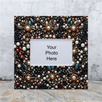 Pearls and stones White Box Photo Frame 4  x 6  Front