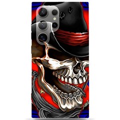 Confederate Flag Usa America United States Csa Civil War Rebel Dixie Military Poster Skull Samsung Galaxy S24 Ultra 6 9 Inch Black Tpu Uv Case by Ket1n9