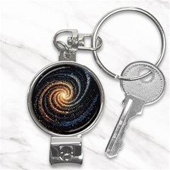 Galaxy Background Star Nail Clippers Key Chain by Bedest