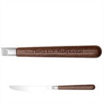 I LOVE KUP- MARI KAIKAI on Stainless Steel Knife With Wooden Handle Knife