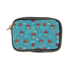 Whimsical Mushroom Pattern Coin Purse by Drawde