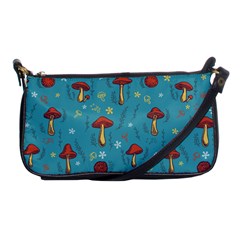 Whimsical Mushroom Pattern Shoulder Clutch Bag by Drawde