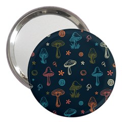 Whimsical Mushrooms Pattern 3  Handbag Mirrors by Drawde