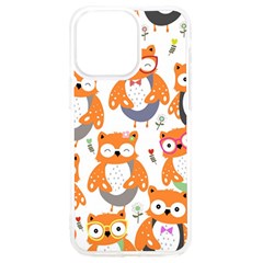 Cute Colorful Owl Cartoon Seamless Pattern Iphone 15 Pro Max Tpu Uv Print Case by Apen