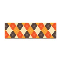 Halloween Argyle Pattern  Sticker Bumper (10 Pack) by Safari