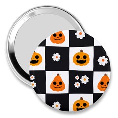 Seamless Halloween Pattern With Smiling Pumpkin 20240926 161714 0000 3  Handbag Mirrors by Safari