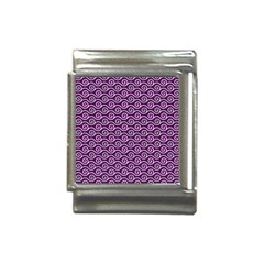 Violet White Pattern Italian Charm (13mm) by ytdream