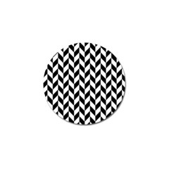 Black And White Pattern Golf Ball Marker by ytdream