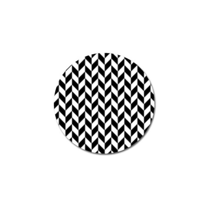 Black And White Pattern Golf Ball Marker