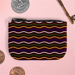 Multicolor Wave Pattern Mini Coin Purse by ytdream