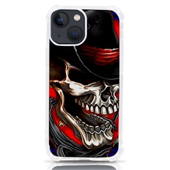 Confederate Flag Usa America United States Csa Civil War Rebel Dixie Military Poster Skull Iphone 13 Mini Tpu Uv Print Case by Ket1n9