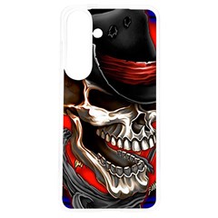 Confederate Flag Usa America United States Csa Civil War Rebel Dixie Military Poster Skull Samsung Galaxy S24 6 2 Inch Tpu Uv Case by Ket1n9