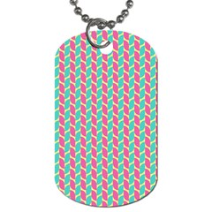 Yellow Blue Pattern Dog Tag (two Sides) by ytdream