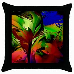 Splash Throw Pillow Case (black) by geonetique