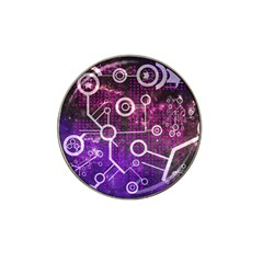 Cosmic Network Geometric Art Hat Clip Ball Marker (4 Pack) by ExtraAwesomeSauce