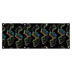 Multicolored Dna Strand Art Banner And Sign 8  X 3  by ExtraAwesomeSauce