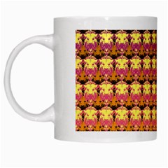 Gradient Lion Head Pattern White Mug by ExtraAwesomeSauce