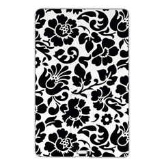 Black Floral Background, Vintage Floral Pattern Name Card Style Usb Flash Drive by kyorashop23