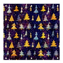 Gold And Blue Trees, Adoxali, Christmas Banner And Sign 4  X 4  by kyorashop23