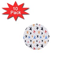 Cute Airplanes Planes 1  Mini Buttons (10 Pack)  by ConteMonfrey