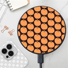 Black And Orange Pumpkin Wireless Fast Charger(black) by ConteMonfrey