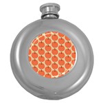 Cute Pumpkin Round Hip Flask (5 oz) Front