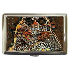 Cats Are Cooler Cat In Glasses Cigarette Money Case by ConteMonfrey