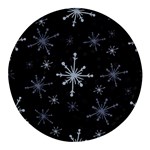 The Most Beautiful Stars Round Glass Fridge Magnet (4 pack) Front