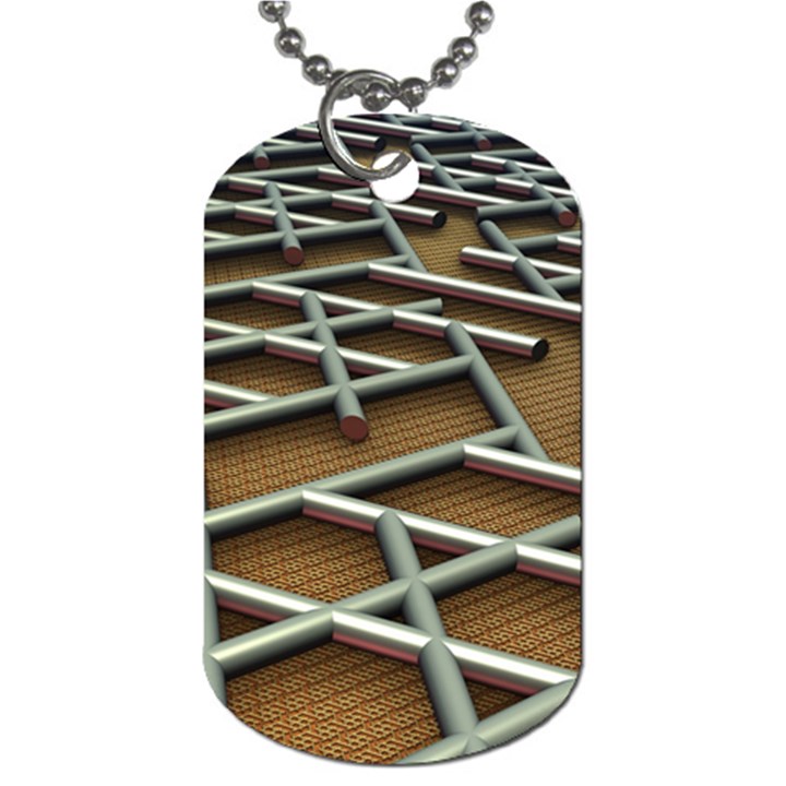 0118 F Expression Of Structure Large Dog Tag (Two Sides)