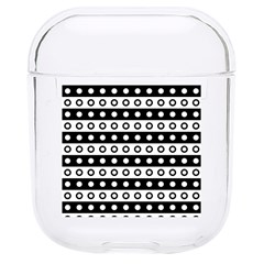 Black And White Circles Pattern Hard Pc Airpods 1/2 Case by ytdream