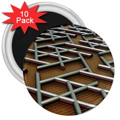 Expression Of Structure 3  Magnets (10 Pack)  by geonetique