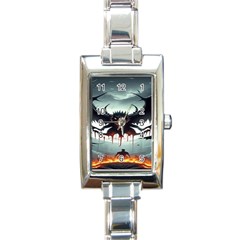 Halloween Goodie Rectangle Italian Charm Watch by favoritechios