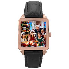 The Christmas Collection Rose Gold Leather Watch  by favoritechios