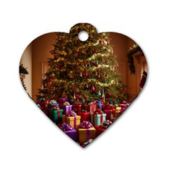 Merry Christmas Dog Tag Heart (two Sides) by favoritechios