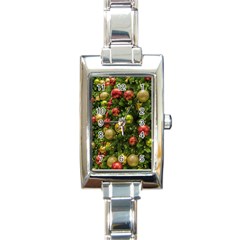 Christmas Tree Ornament Deco Rectangle Italian Charm Watch by Apenda