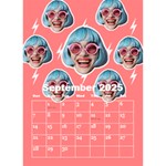 Happy Face Desktop Calendar 6  x 8.5  Sep 2025