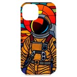 Astronaut iPhone 15 Plus Black UV Print PC Hardshell Case Front