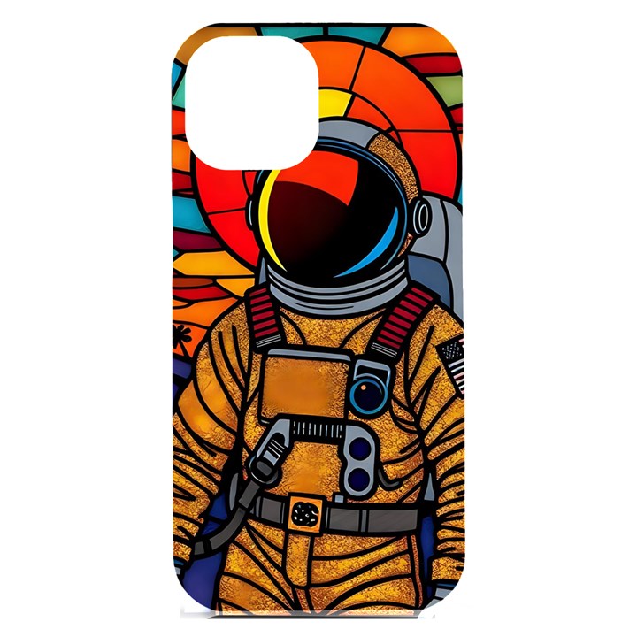 Astronaut iPhone 15 Plus Black UV Print PC Hardshell Case