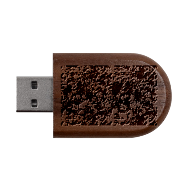 Camouflage Army Survival Uniform Wood Oval USB Flash Drive