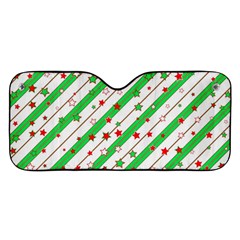 Christmas Paper Stars Pattern Texture Background Colorful Colors Seamless Car Windshield Sunshade by Ket1n9