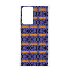 Bitcoin Logo Pattern Samsung Galaxy Note 20 Ultra Tpu Uv Case by ExtraAwesomeSauce