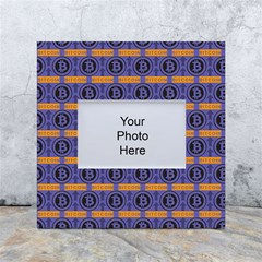 Bitcoin Logo Pattern White Box Photo Frame 4  X 6  by ExtraAwesomeSauce