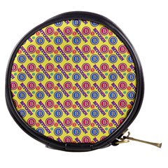 Colorful Bitcoin Pattern Mini Makeup Bag by ExtraAwesomeSauce